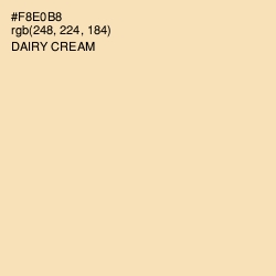 #F8E0B8 - Dairy Cream Color Image